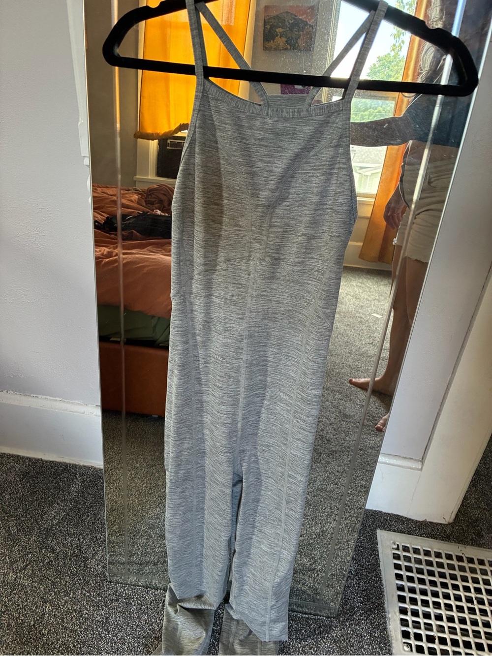 Free People Gray Women's Jumpsuit - Sleeveless Knit Travel Jumpsuit